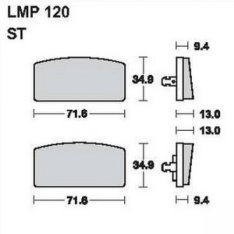 AP Racing LMP120 ST fékbetét
