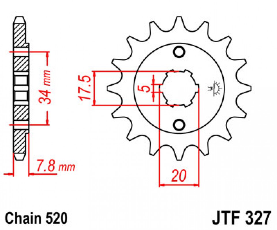 JT lánckerék JTF327.12