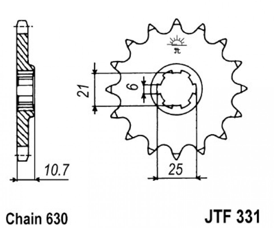 JT lánckerék JTF331.14