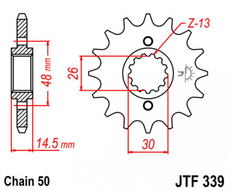 JT lánckerék JTF339.15