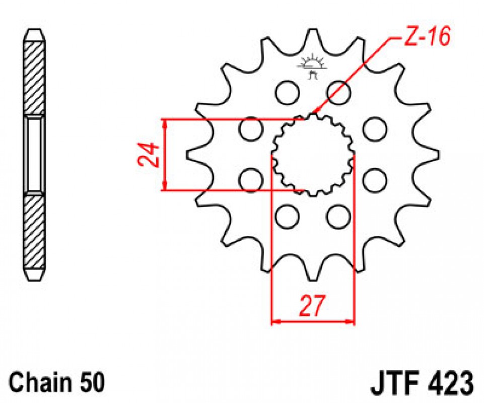 JT lánckerék JTF423.16