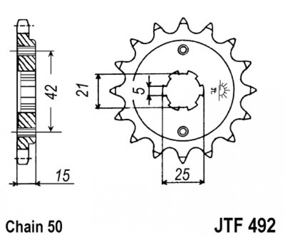 JT lánckerék JTF492.14