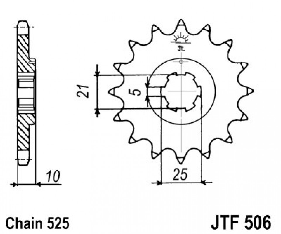 JT lánckerék JTF506.15