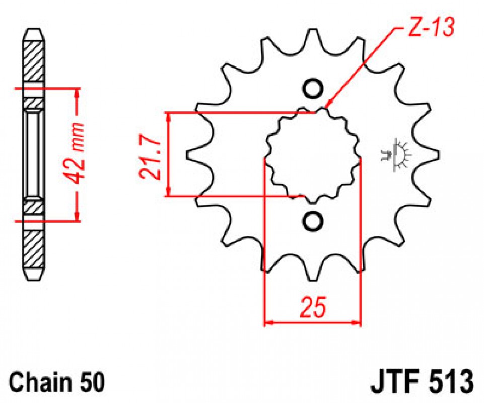 JT lánckerék JTF513.13