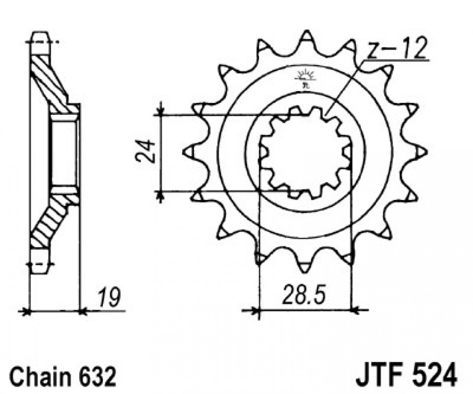 JT lánckerék JTF524.15