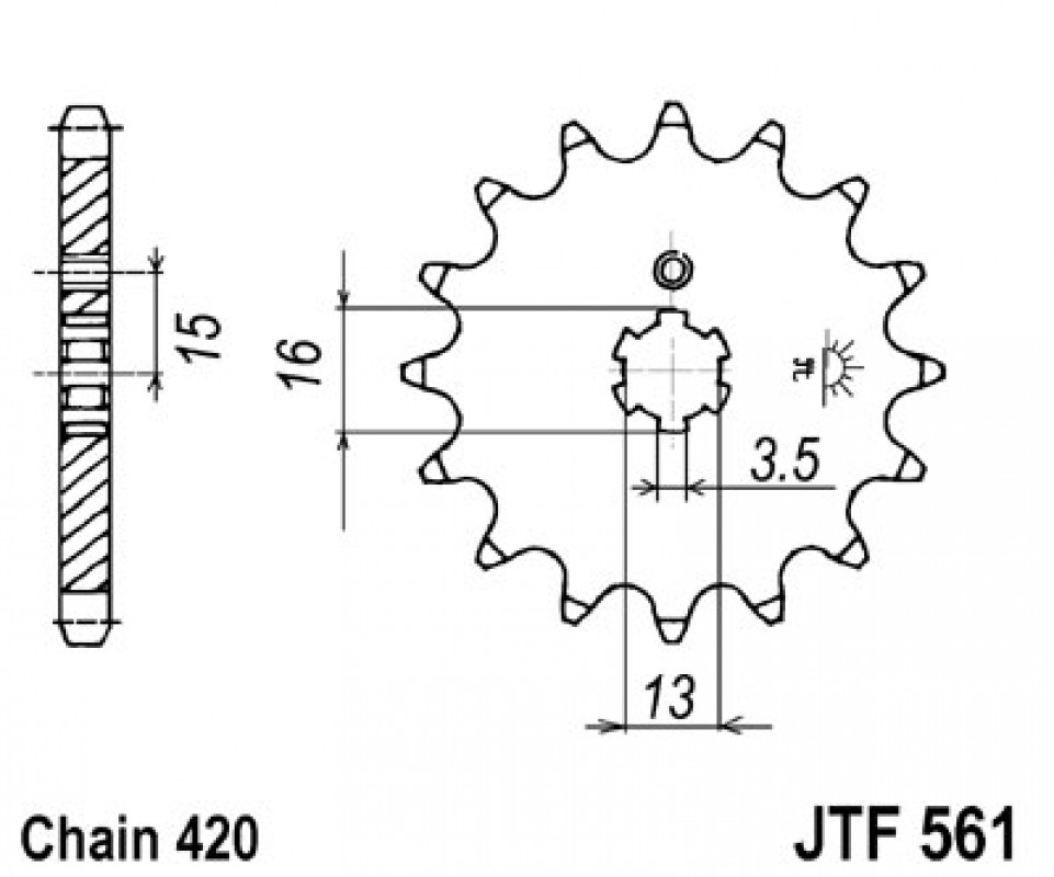 JT lánckerék JTF561.14