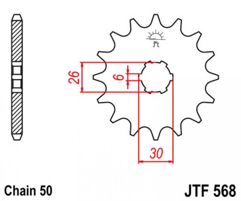 JT lánckerék JTF568.15