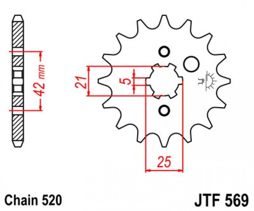 JT lánckerék JTF569.17