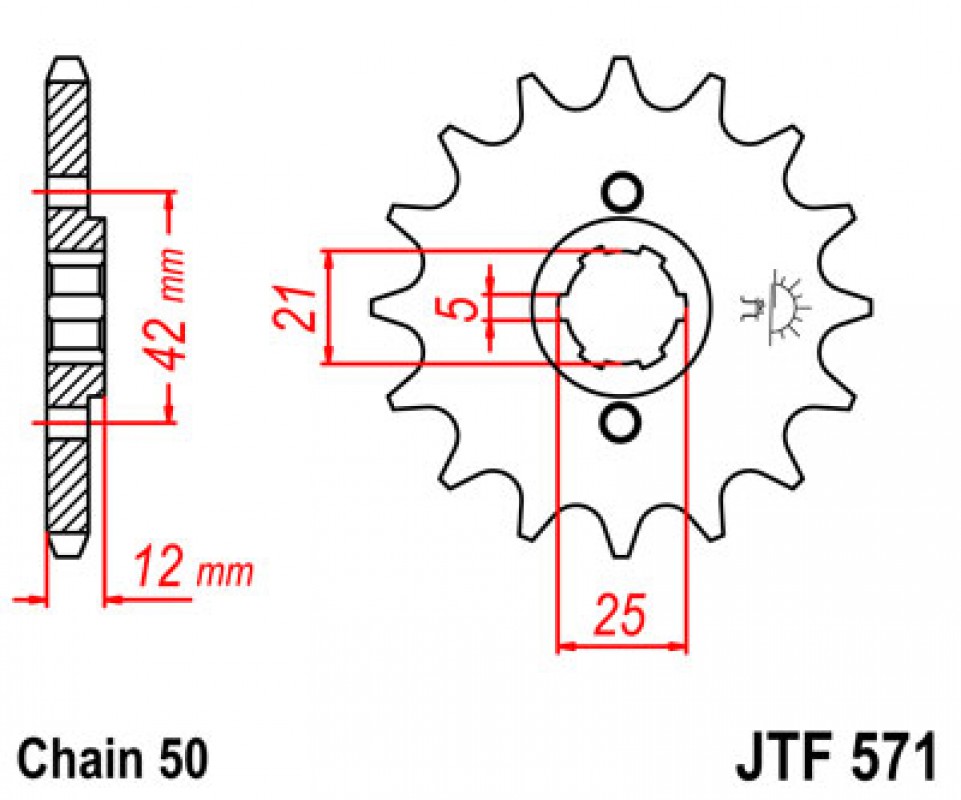 JT lánckerék JTF571.16
