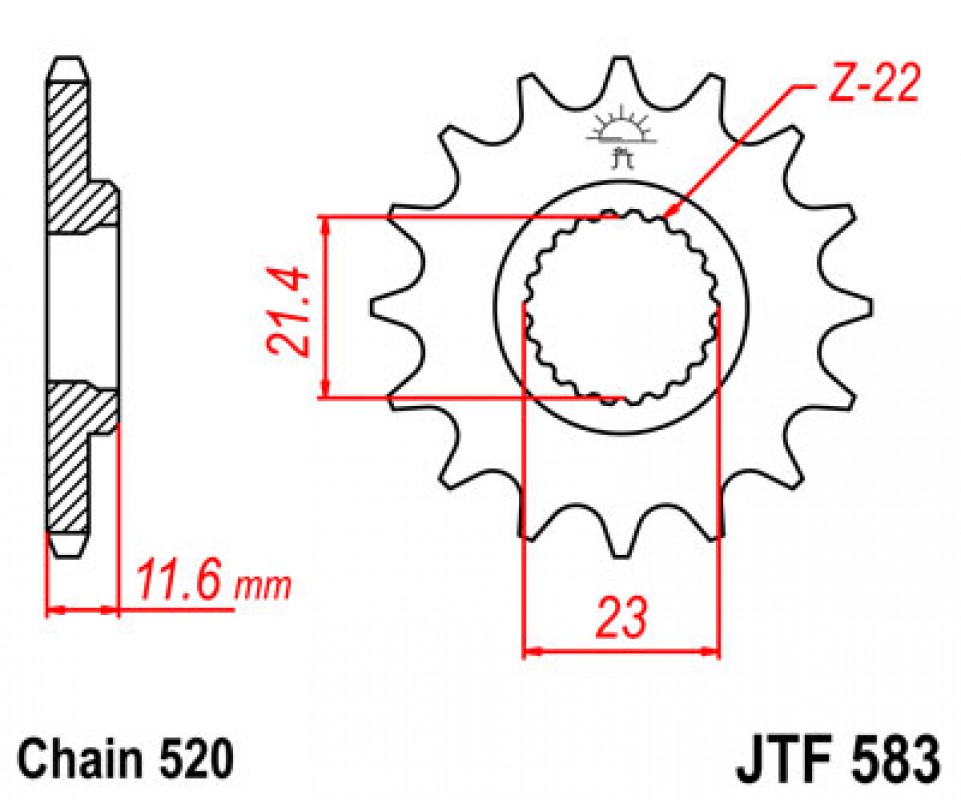 JT lánckerék JTF583.14