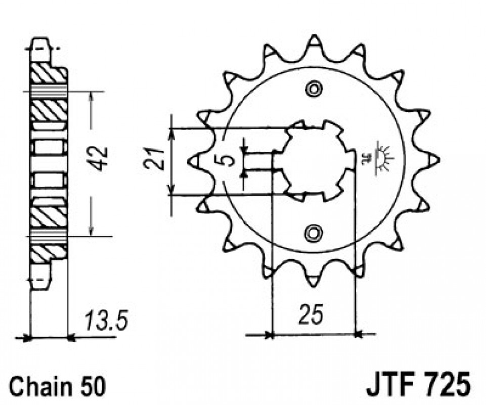 JT lánckerék JTF725.14