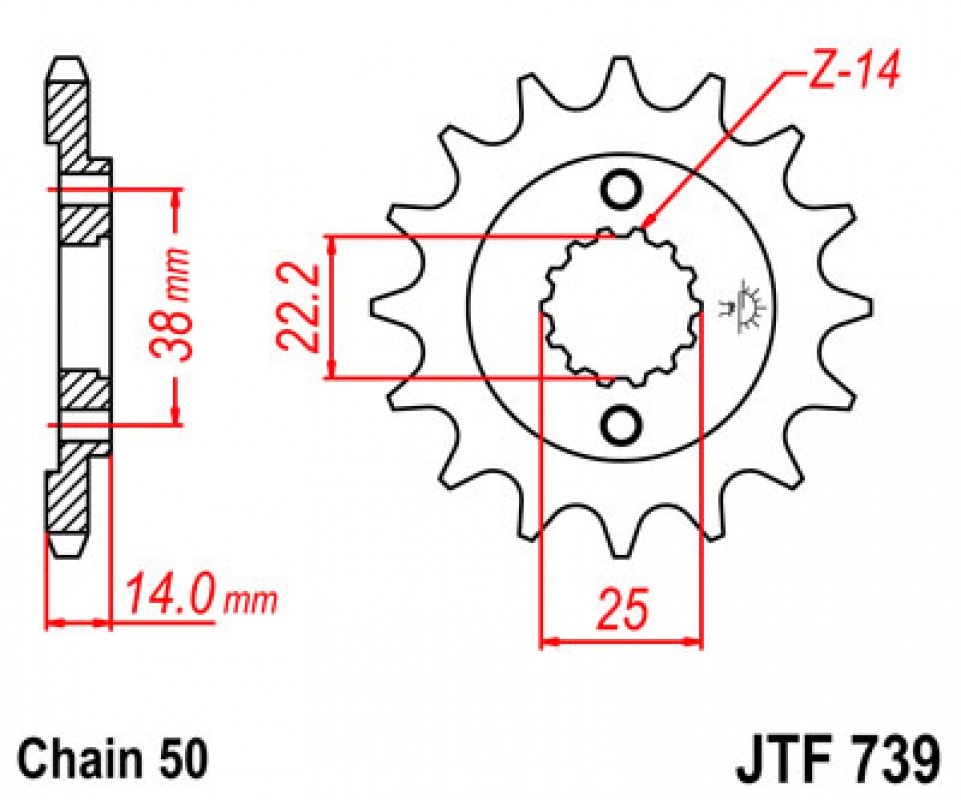 JT lánckerék JTF739.15