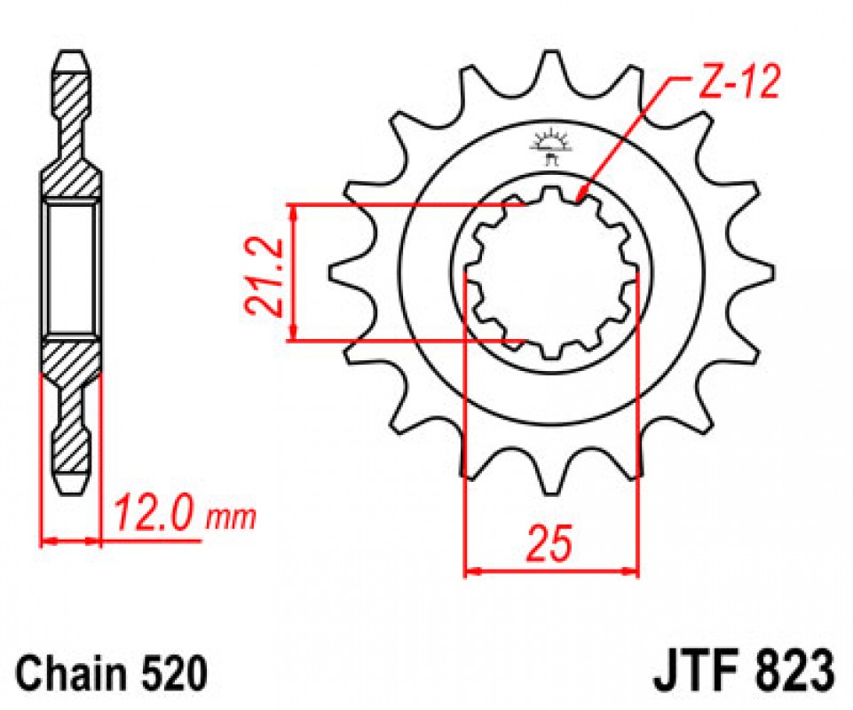 JT lánckerék JTF823.13