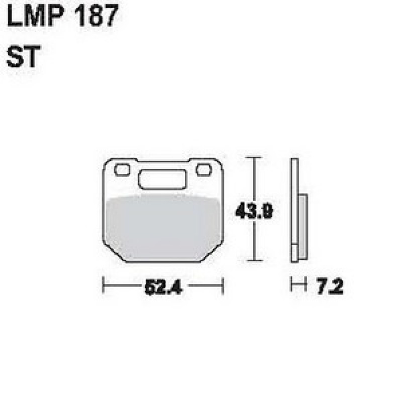 AP Racing LMP187 ST fékbetét