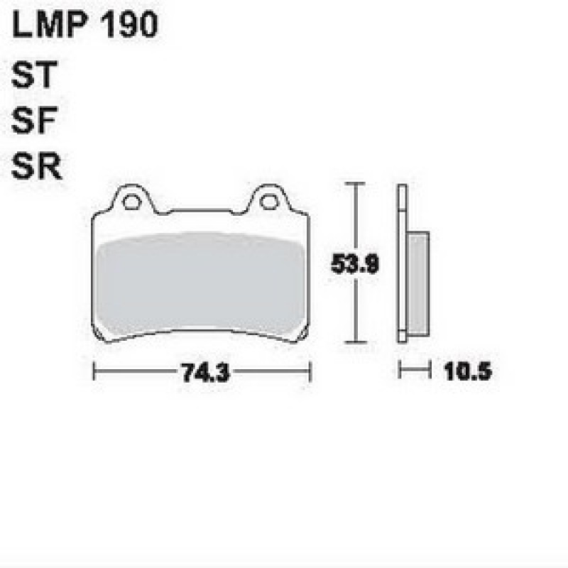 AP Racing LMP190 SR fékbetét