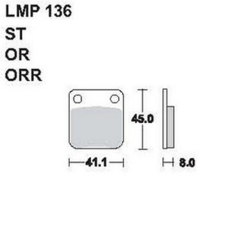 AP Racing LMP136 OR fékbetét