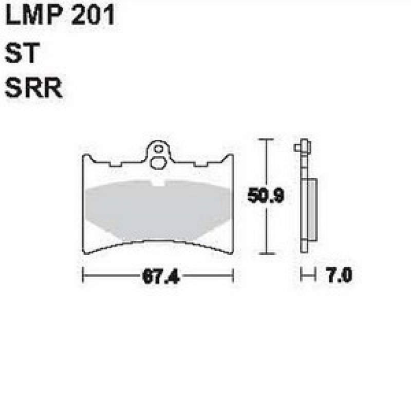 AP Racing LMP201 ST fékbetét