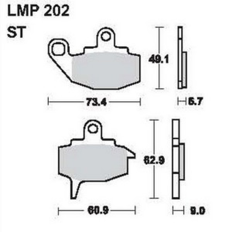 AP Racing LMP202 ST fékbetét