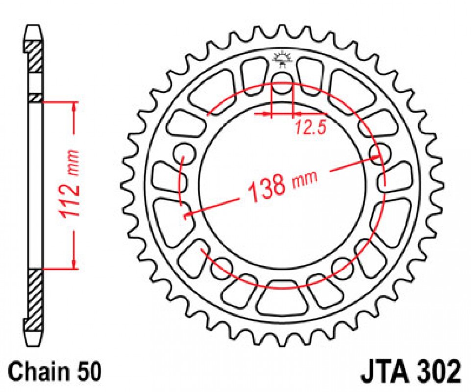 JT lánckerék JTA302.43