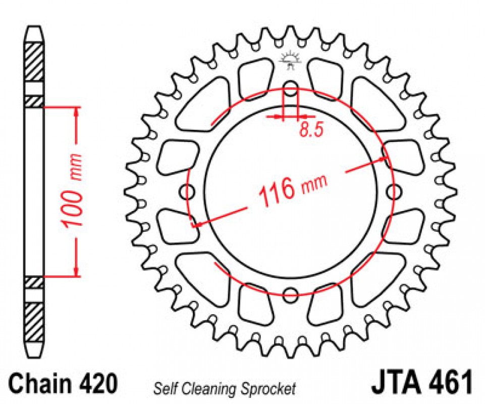 JT lánckerék JTA461.49