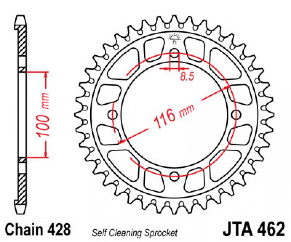 JT lánckerék JTA462.51