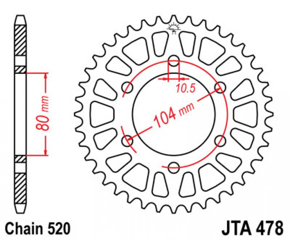 JT lánckerék JTA478.47