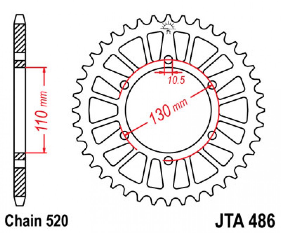 JT lánckerék JTA486.42