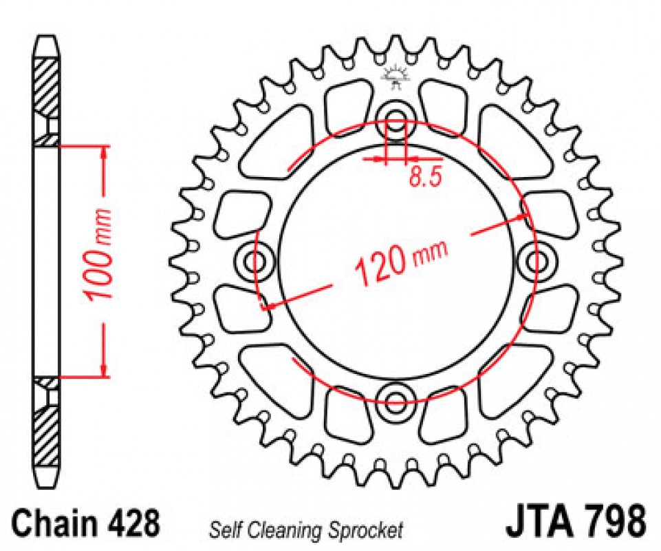 JT lánckerék JTA798.52