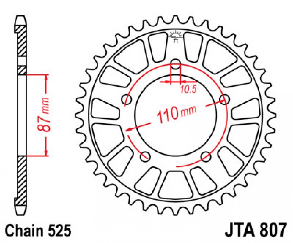 JT lánckerék JTA807.42