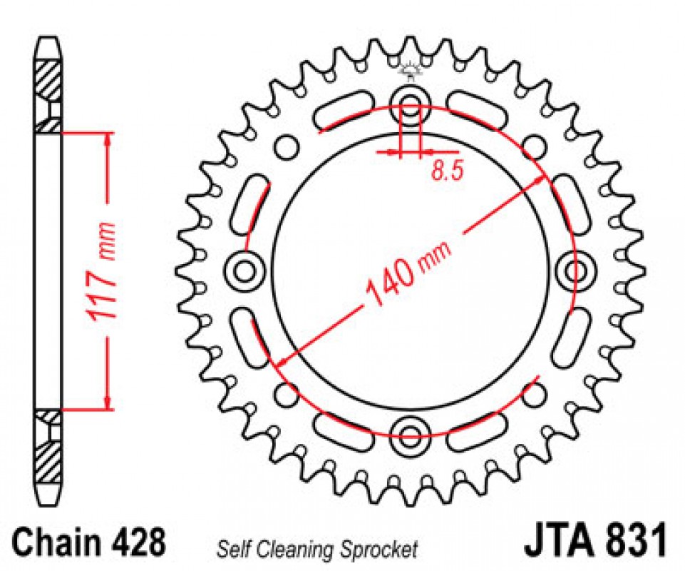 JT lánckerék JTA831.46