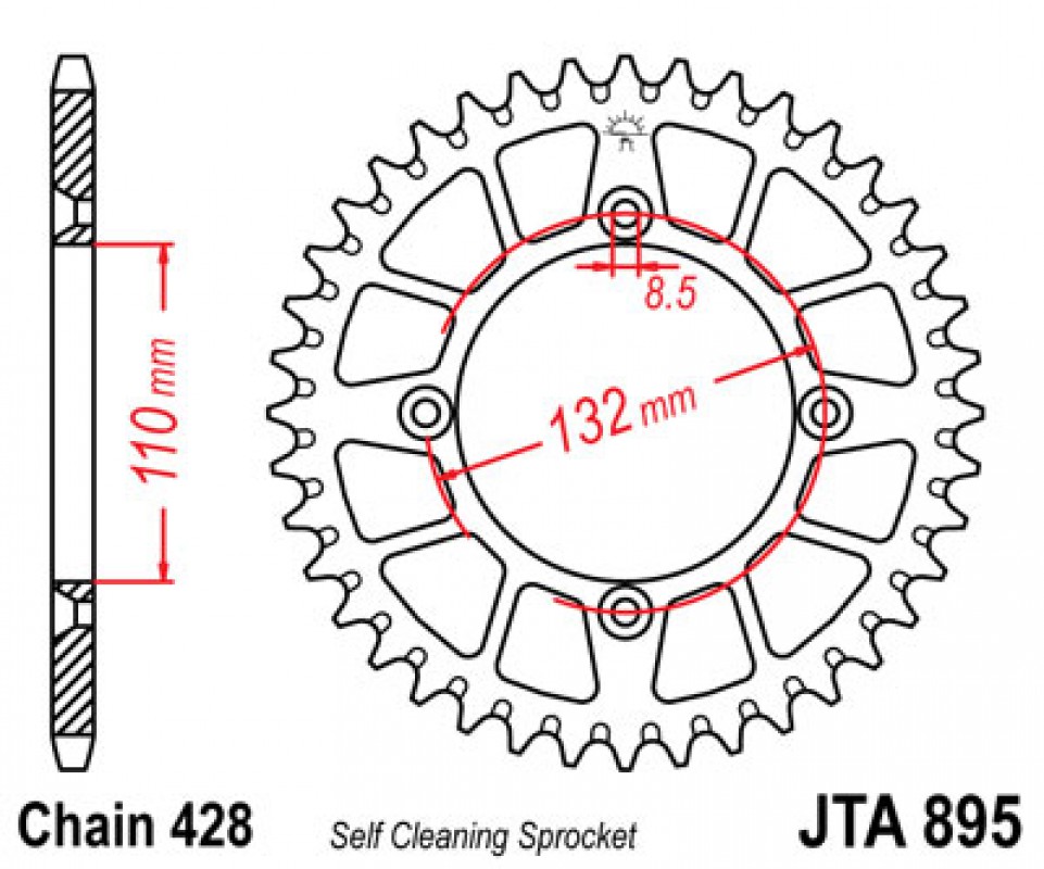 JT lánckerék JTA895.46