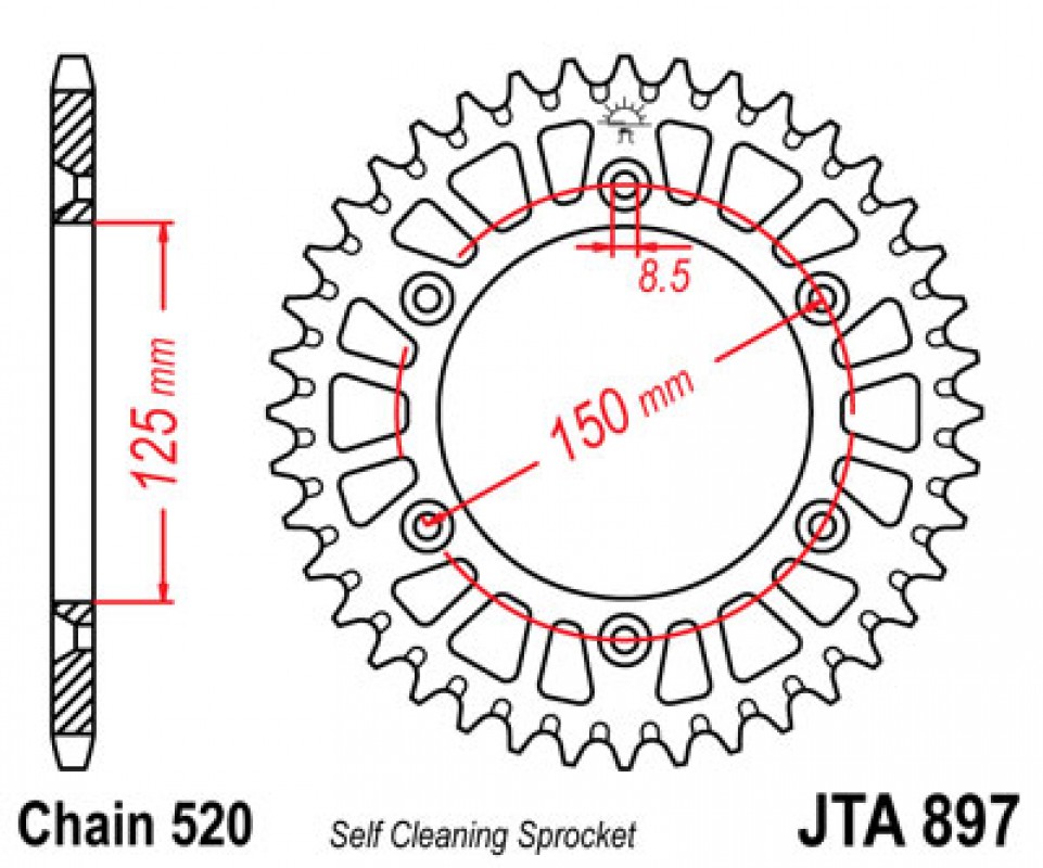 JT lánckerék JTA897.40