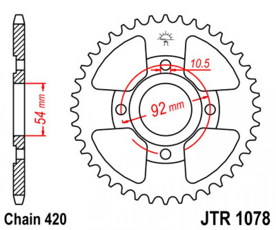 JT lánckerék JTR1078.47