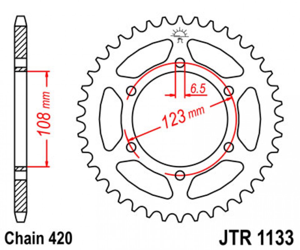 JT lánckerék JTR1133.52