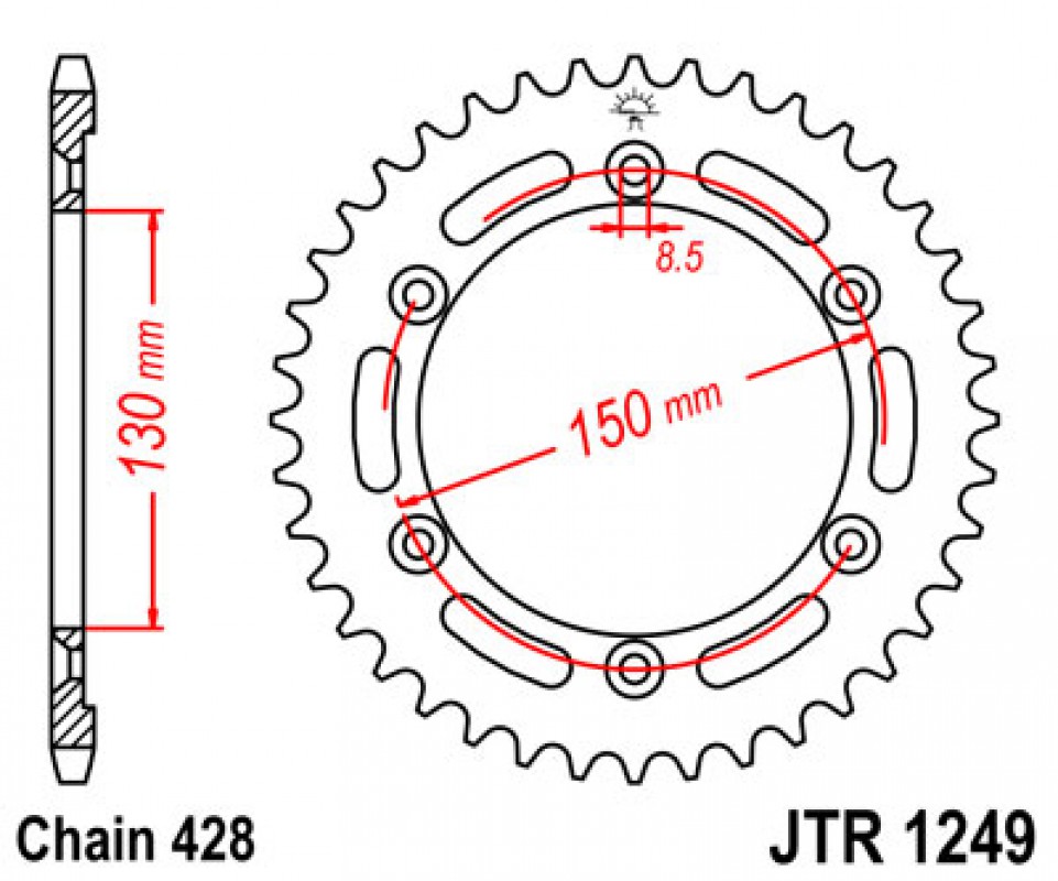 JT lánckerék JTR1249.51