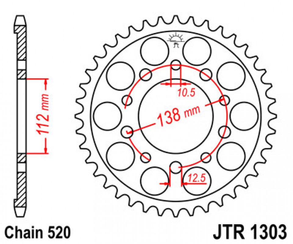 JT lánckerék JTR1303.43