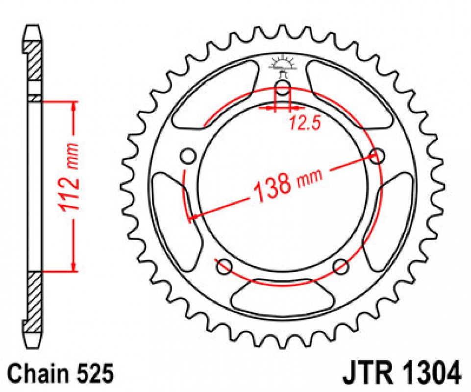 JT lánckerék JTR1304.41