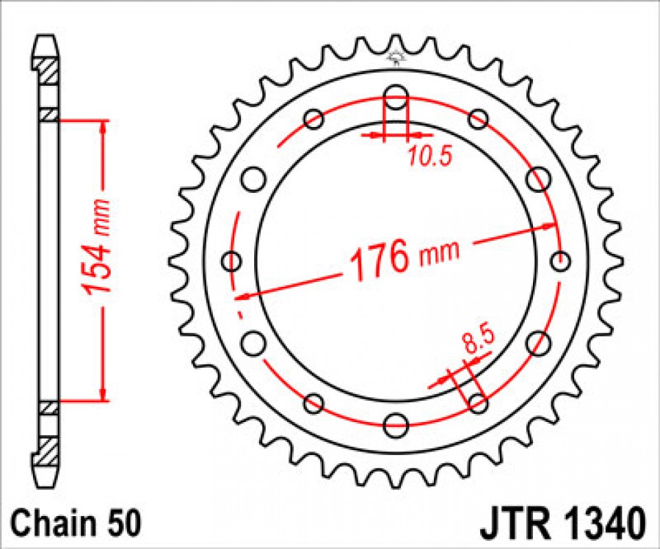 JT lánckerék JTR1340.44