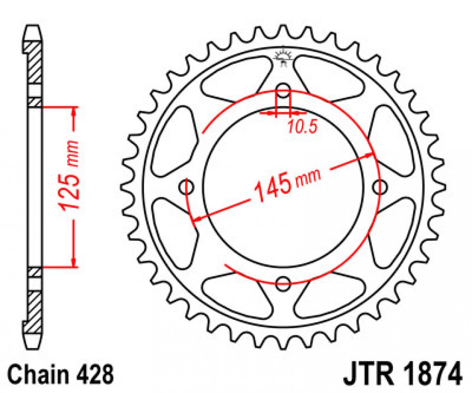 JT lánckerék JTR1874.59