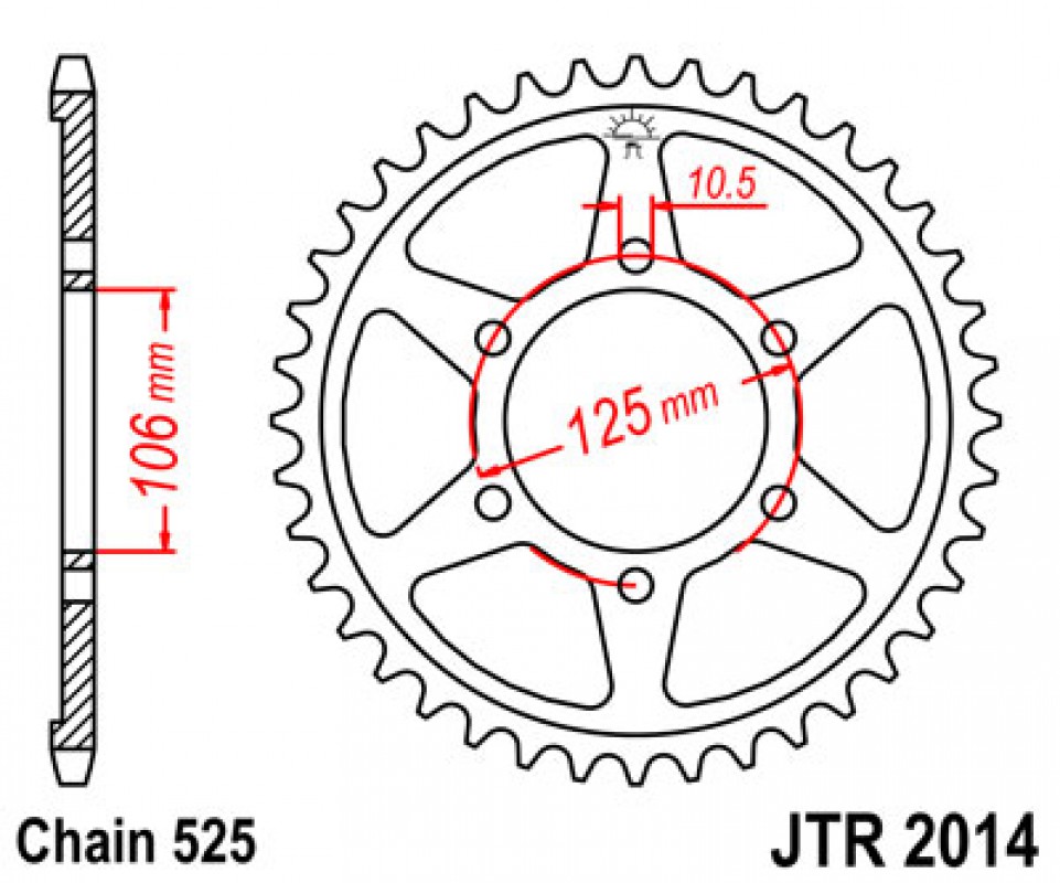 JT lánckerék JTR2014.50