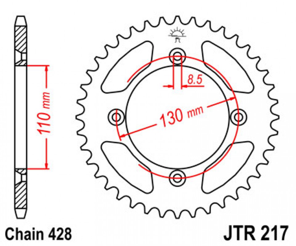 JT lánckerék JTR217.49