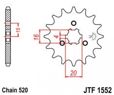 JT lánckerék JTF1552.10