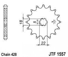 JT lánckerék JTF1557.11