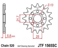 JT lánckerék JTF1565.14