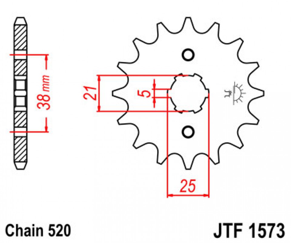 JT lánckerék JTF1573.13