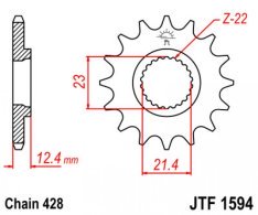 JT lánckerék JTF1594.15