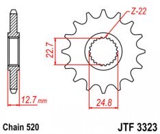 JT lánckerék JTF3323.22