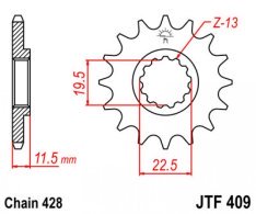 JT lánckerék JTF409.16