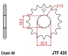 JT lánckerék JTF435.14