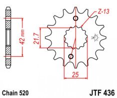 JT lánckerék JTF436.13